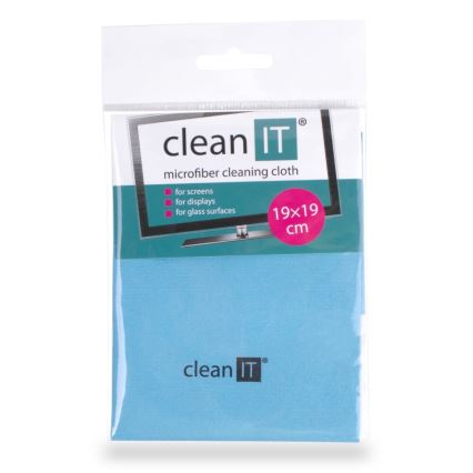 CLEAN IT CL-710 - Mikropluošto valymo šluostė 19x19 cm mėlyna