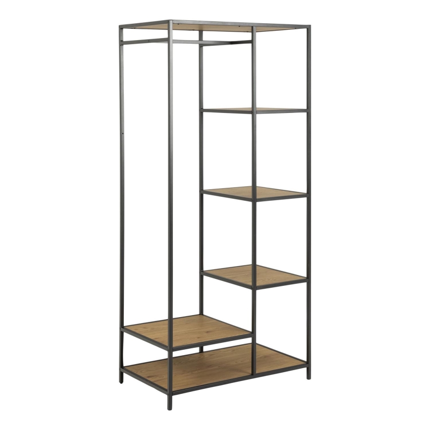 Clothes rack SARON ąžuolas/juoda