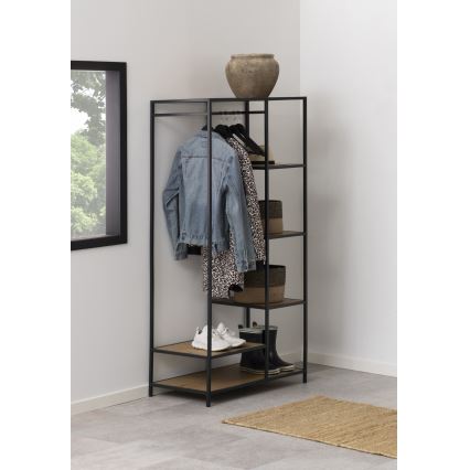 Clothes rack SARON ąžuolas/juoda