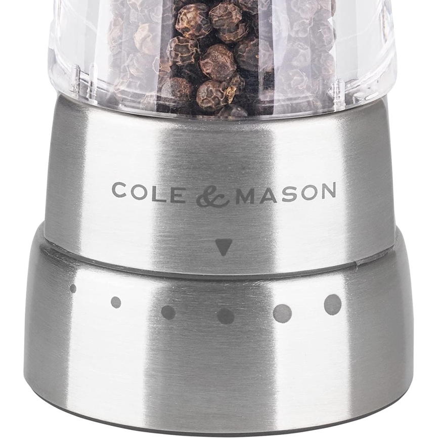 Cole Mason - Pipirų malūnėlis DERWENT 19cm blizgus chromas