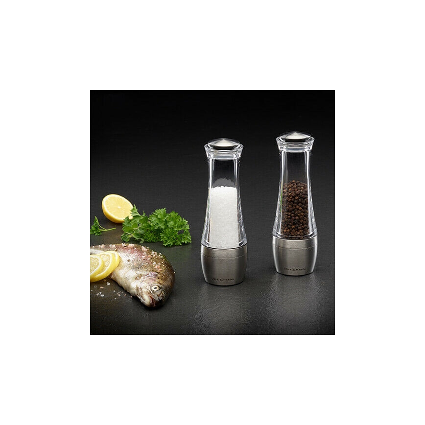 Cole&Mason - Druskos ir pipirų malūnėlių rinkinys AMESBURY 2 vnt 19 cm