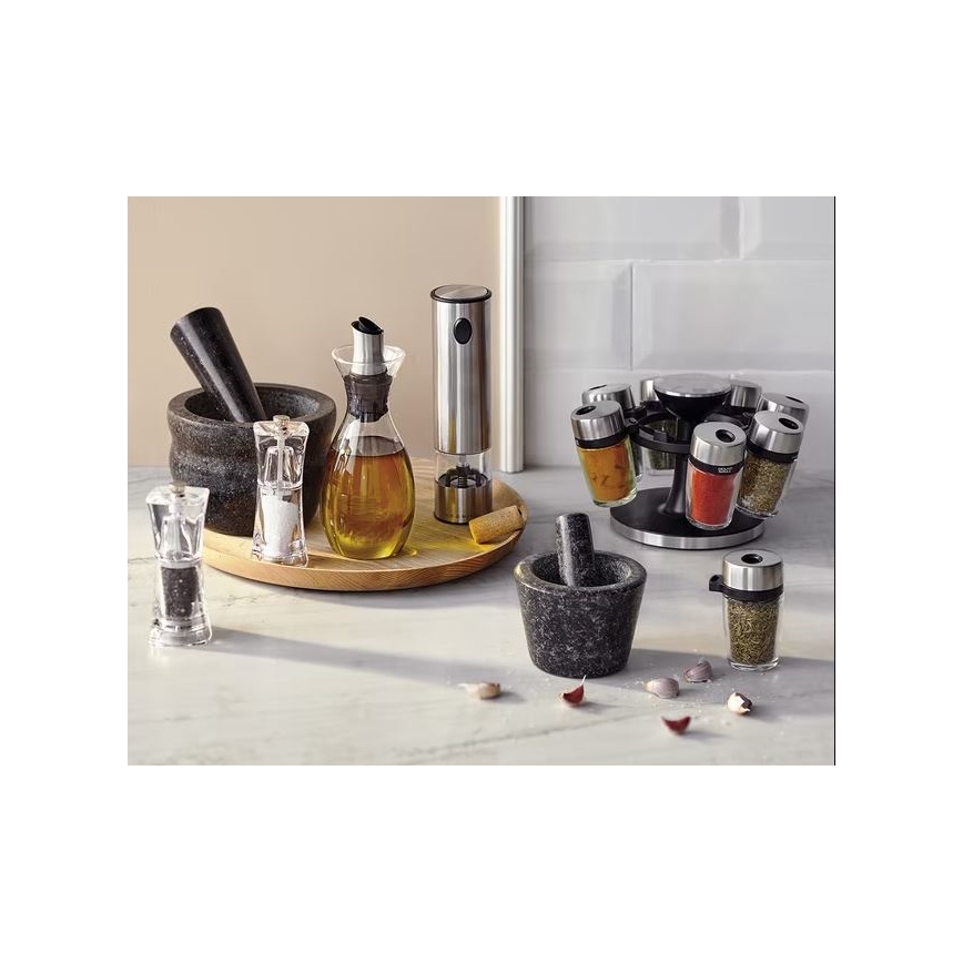 Cole&Mason - Druskos ir pipirų malūnėlių rinkinys CRYSTAL 2 vnt 12,5 cm