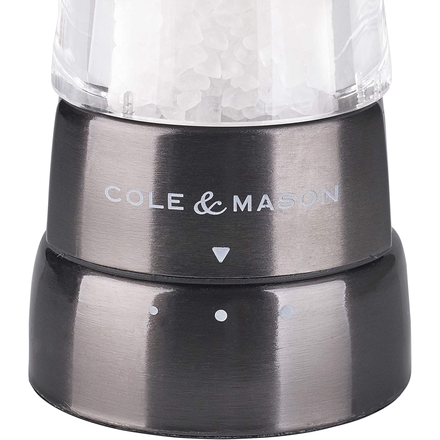 Cole&Mason - Druskos ir pipirų malūnėlių rinkinys DERWENT 2 vnt 19 cm antracitas
