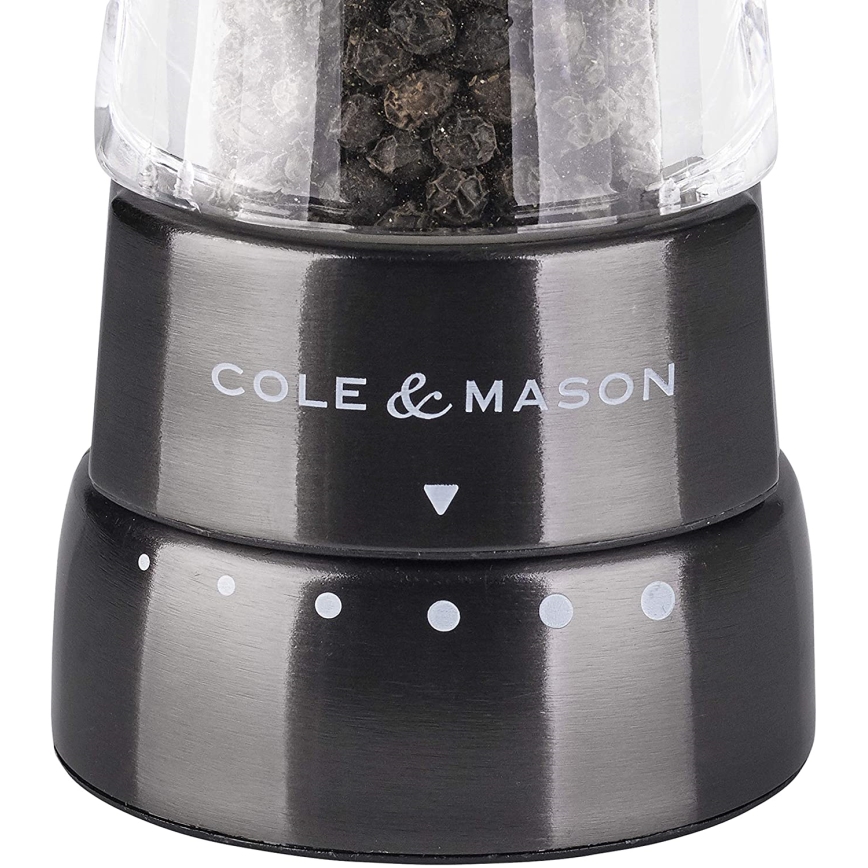 Cole&Mason - Druskos ir pipirų malūnėlių rinkinys DERWENT 2 vnt 19 cm antracitas