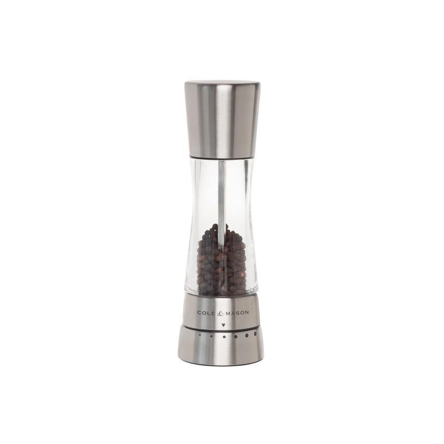 Cole&Mason - Druskos ir pipirų malūnėlių rinkinys DERWENT 2 vnt 19 cm blizgus chromas