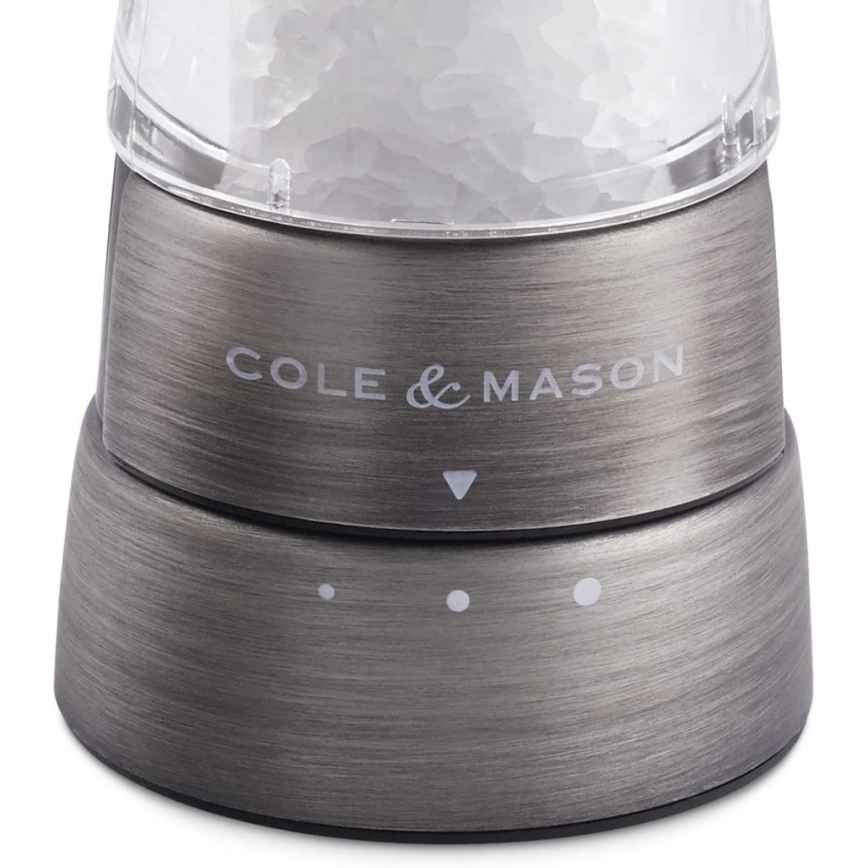 Cole&Mason - Druskos ir pipirų malūnėlių rinkinys DERWENT 2 vnt 19 cm matinis chromas