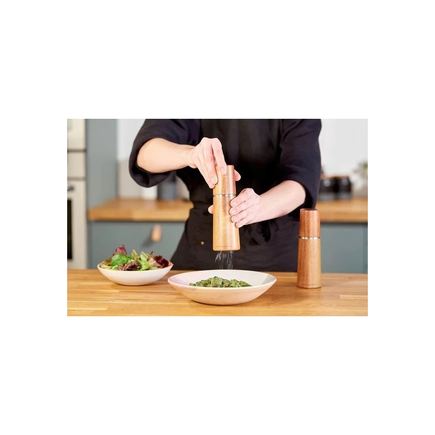Cole&Mason - Druskos ir pipirų malūnėlių rinkinys MARLOW acacia 2 vnt 18,5 cm