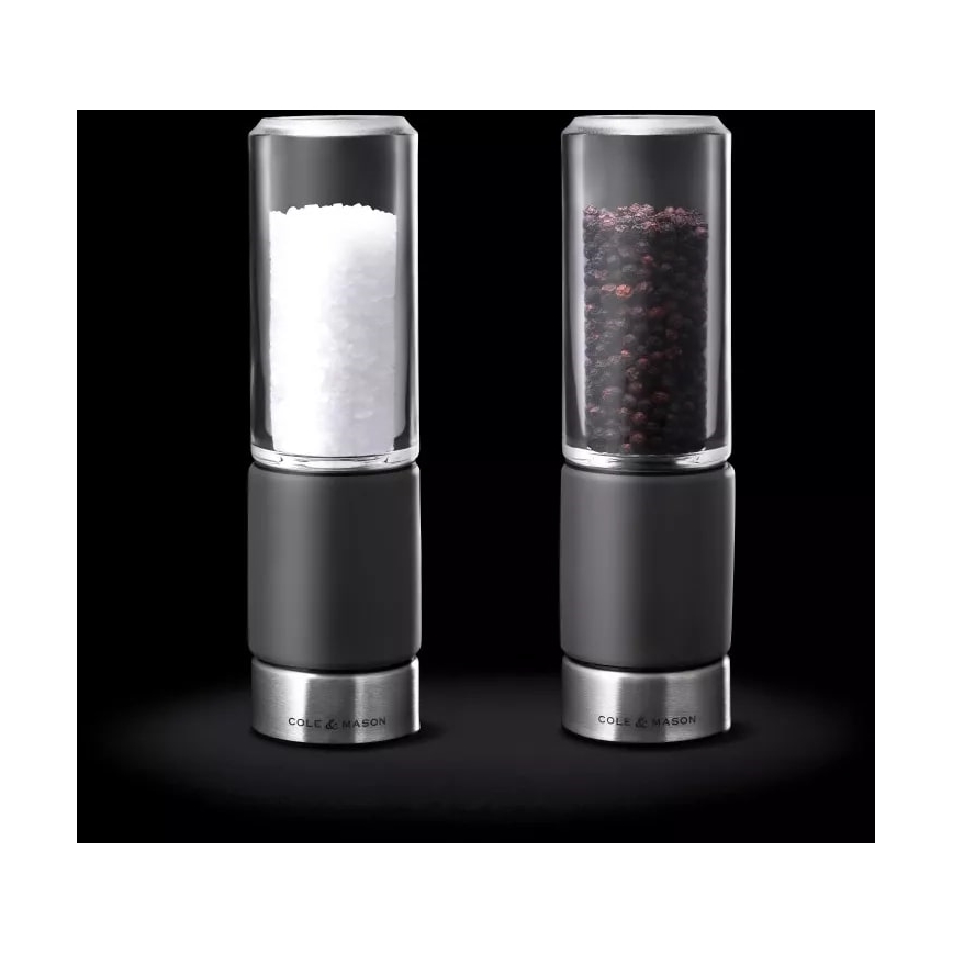 Cole&Mason - Druskos ir pipirų malūnėlių rinkinys REGENT CONCRETE 2 vnt betonas 18 cm