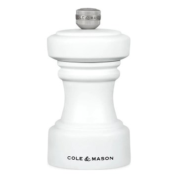 Cole&Mason - Druskos malūnėlis HOXTON 10,4 cm bukas/matinė balta