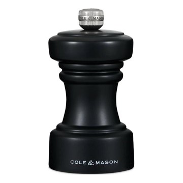 Cole&Mason - Druskos malūnėlis HOXTON 10,4 cm bukas/matinė juoda