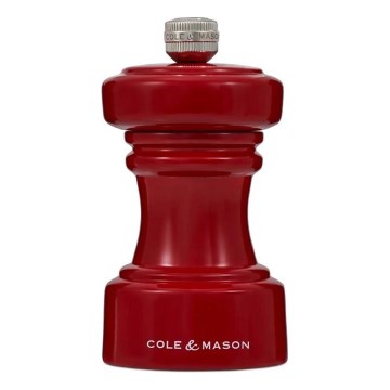 Cole&Mason - Druskos malūnėlis HOXTON 10,4 cm bukas/raudona