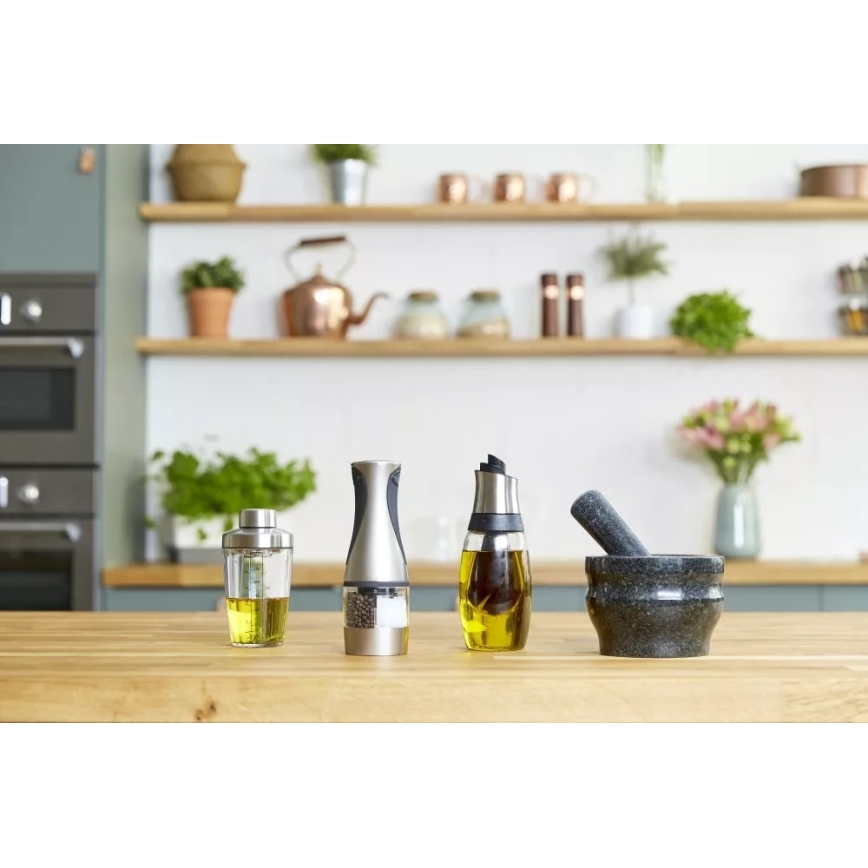 Cole&Mason - Granitinė grūstuvė su grūstuvu GRANITE pr. 18 cm granitas/juoda