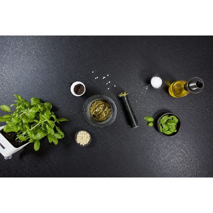 Cole&Mason - Granitinė grūstuvė su grūstuvu GRANITE pr. 18 cm granitas/juoda