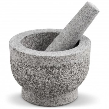 Cole&Mason - Granito skiedinys su grūstuvu GRANITE diametras 15 cm granito/pilka