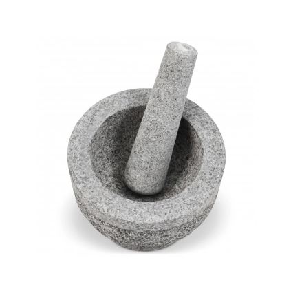 Cole&Mason - Granito skiedinys su grūstuvu GRANITE diametras 15 cm granito/pilka