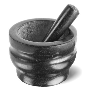 Cole&Mason - Granito skiedinys su grūstuvu GRANITE diametras 18 cm granito/juoda