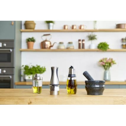 Cole&Mason - Granito skiedinys su grūstuvu GRANITE diametras 18 cm granito/juoda
