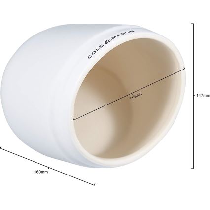 Cole&Mason – Keraminis druskos indas WHITMORE