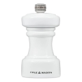 Cole&Mason - Pipirų malūnėlis HOXTON 10,4 cm bukas/blizgūs balti