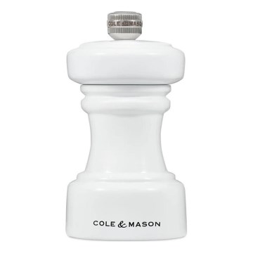 Cole&Mason - Pipirų malūnėlis HOXTON 10,4 cm bukas/blizgūs balti