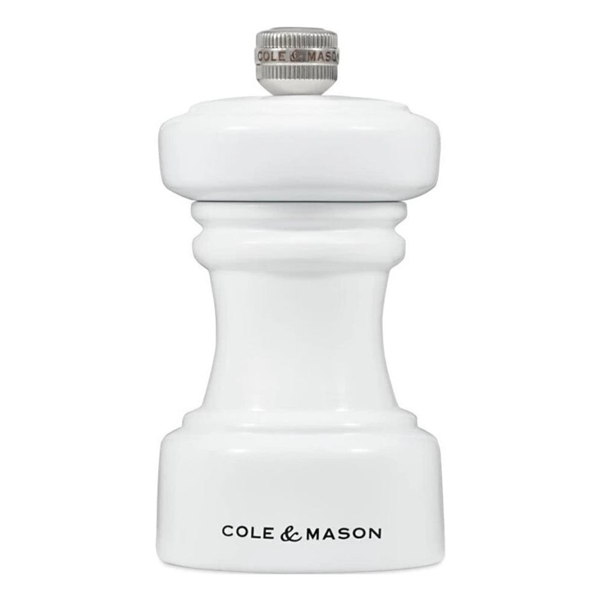 Cole&Mason - Pipirų malūnėlis HOXTON 10,4 cm bukas/blizgūs balti