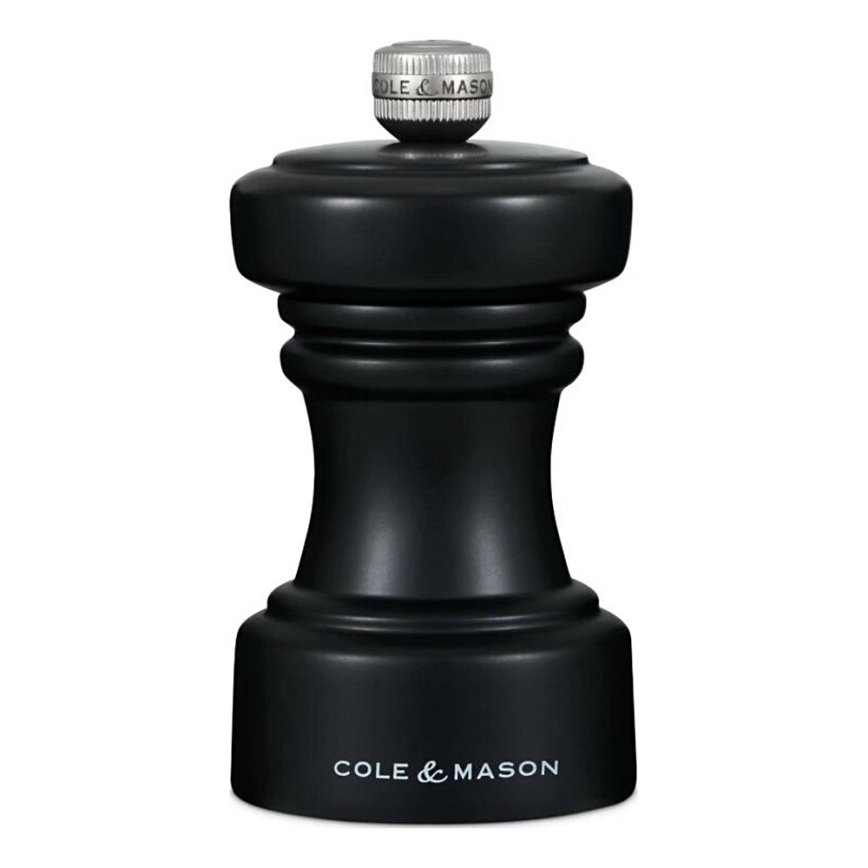 Cole&Mason - Pipirų malūnėlis HOXTON 10,4 cm bukas/matinė juoda