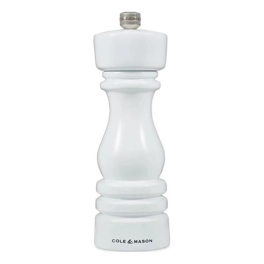 Cole&Mason - Pipirų malūnėlis LONDON 18 cm bukas/balta