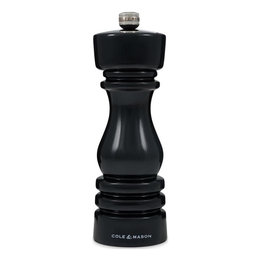 Cole&Mason - Pipirų malūnėlis LONDON 18 cm bukas/juoda
