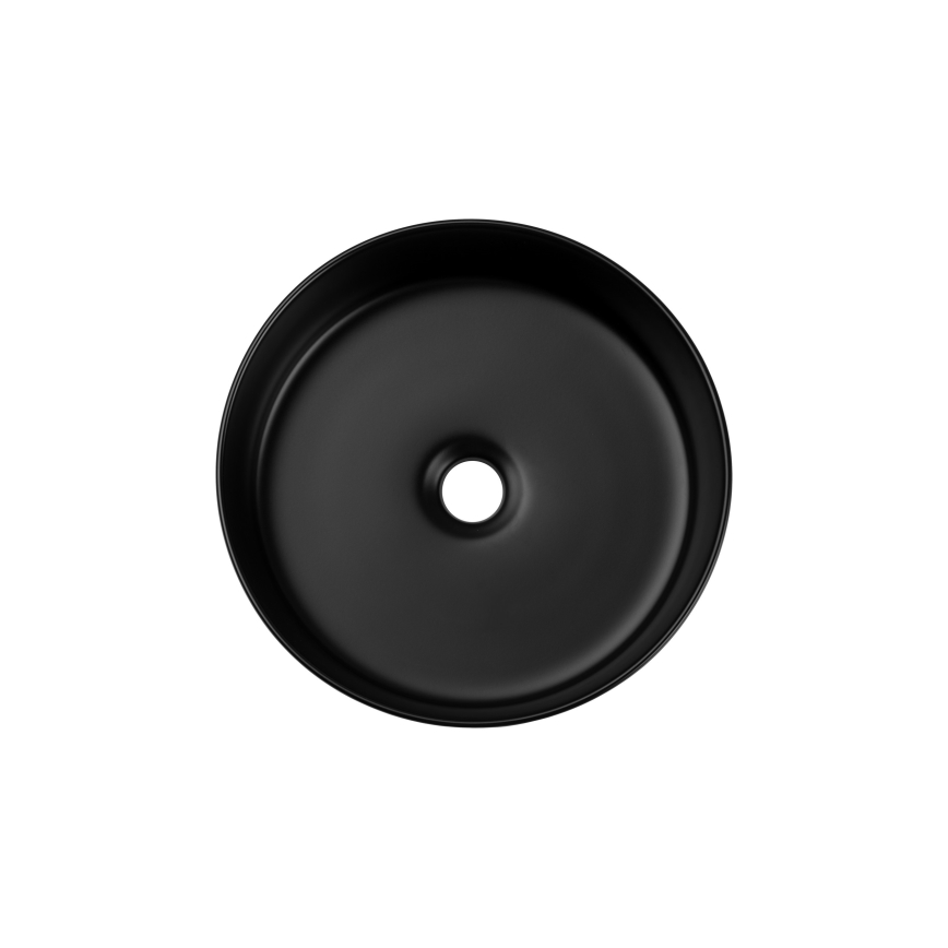COMAD BEYOND 2 BLACK ( E-6565 ) - Pastatomas praustuvas BEYOND diametras 36 cm keramika/matinė juoda