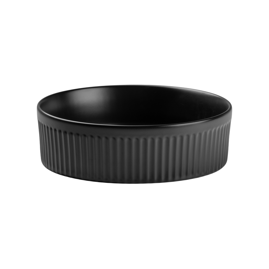 COMAD BEYOND 2 BLACK ( E-6565 ) - Pastatomas praustuvas BEYOND diametras 36 cm keramika/matinė juoda