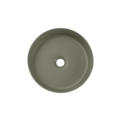 COMAD BEYOND 2 OLIVER ŽALIA ( E-6565 ) - Pastatomas praustuvas BEYOND diametras 36 cm keramika/matinė žalia
