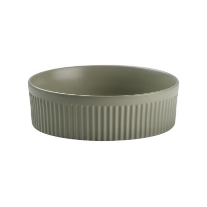 COMAD BEYOND 2 OLIVER ŽALIA ( E-6565 ) - Pastatomas praustuvas BEYOND diametras 36 cm keramika/matinė žalia