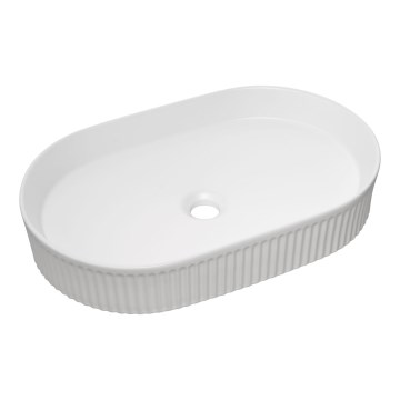 COMAD BEYOND 3 BALTAS ( E-6531 ) - Pastatomas praustuvas BEYOND 56x36 cm keramika/blizgūs balti
