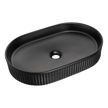 COMAD BEYOND 3 BLACK ( E-6531 ) - Pastatomas praustuvas BEYOND 56x36 cm keramika/matinė juoda