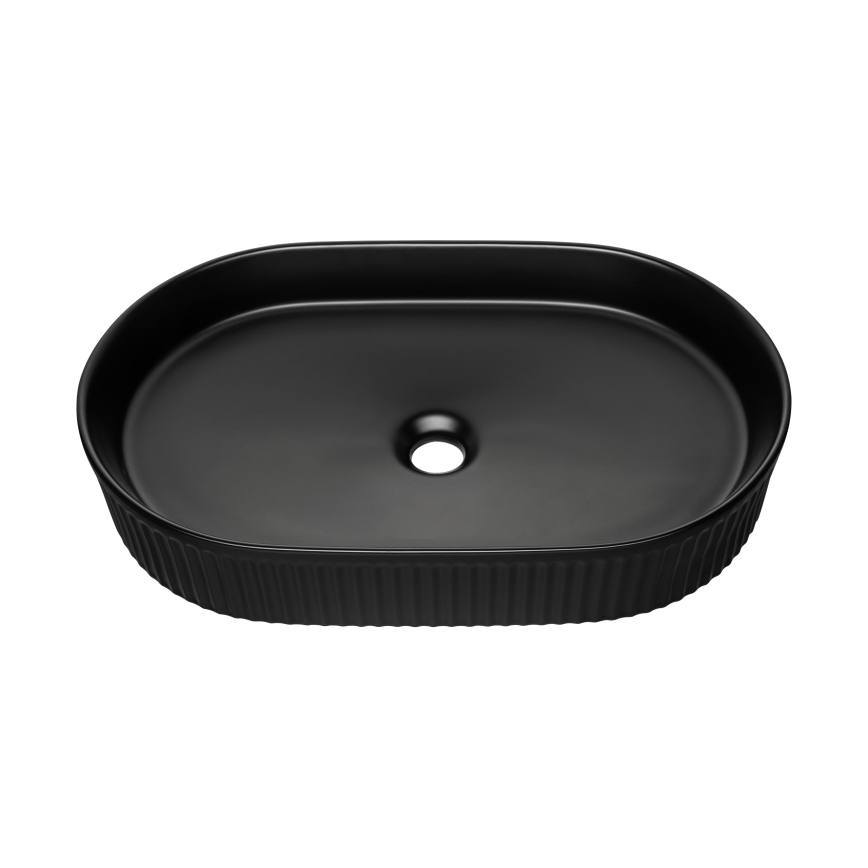 COMAD BEYOND 3 BLACK ( E-6531 ) - Pastatomas praustuvas BEYOND 56x36 cm keramika/matinė juoda