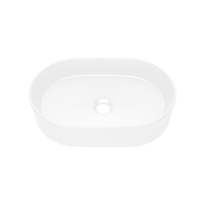 COMAD BEYOND 5 BALTAS ( E-6564 ) - Pastatomas praustuvas BEYOND 48x32,5 cm keramika/matinė balta