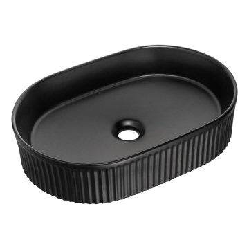 COMAD BEYOND 5 BLACK ( E-6564 ) - Pastatomas praustuvas BEYOND 48x32,5 cm keramika/matinė juoda