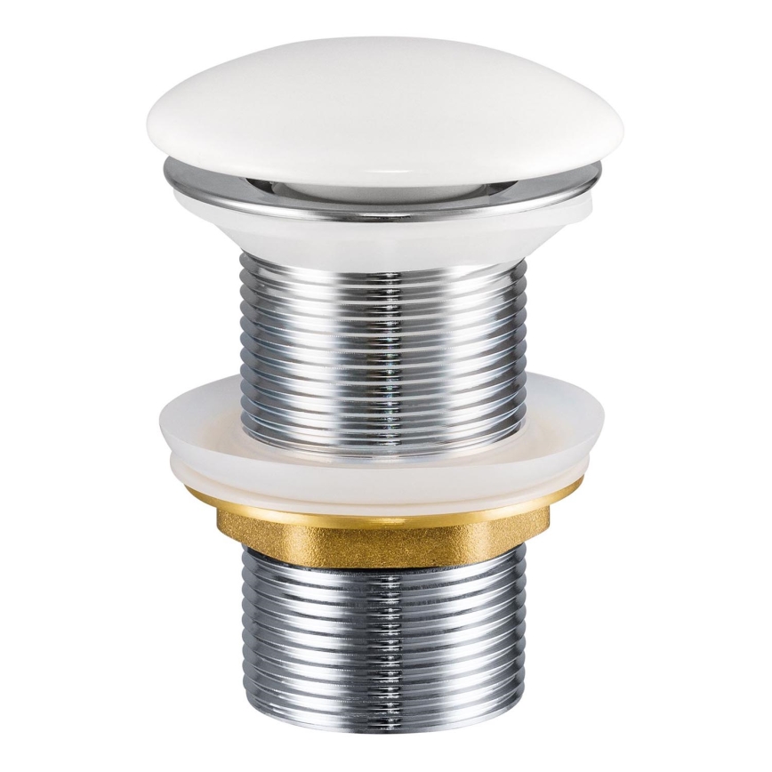 COMAD CLICK-CLACK T201-3 - Praustuvo ventilis CLICK-CLACK diametras 7 cm blizgūs balti