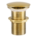 COMAD CLICK-CLACK T201G-3 – Praustuvo ventilis CLICK-CLACK, Ø 7 cm, blizgios auksinės spalvos