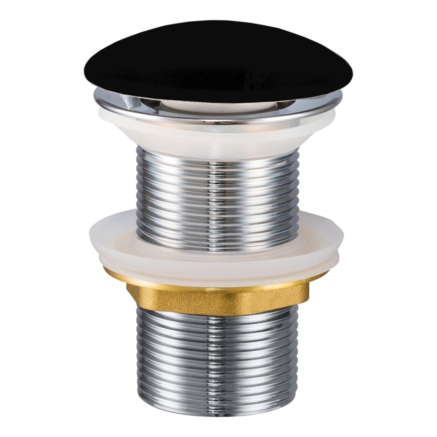 COMAD CLICK-CLACK T201M-B2-3 - CLICK-CLACK praustuvo uždarymo vožtuvas, skersmuo 7 cm, matinė juoda