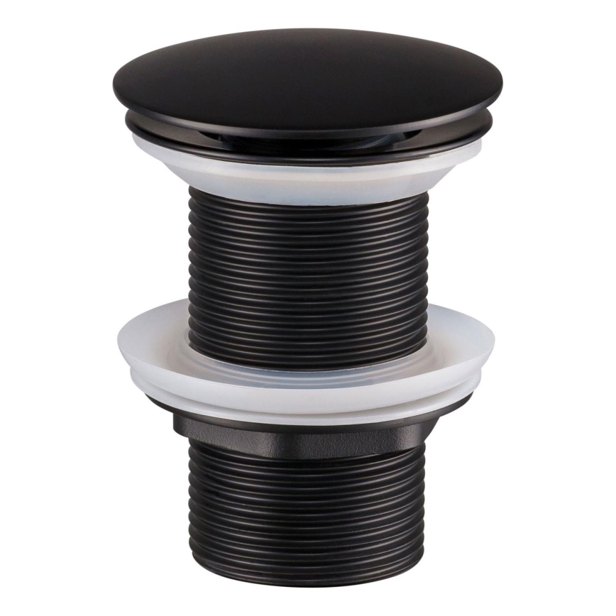 COMAD CLICK-CLACK T201MBG-3 - Praustuvo ventilis CLICK-CLACK diametras 7 cm matinė juoda