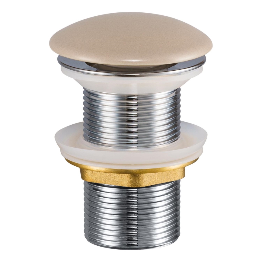 COMAD CLICK-CLACK T201MC-3 – Praustuvo ventilis CLICK-CLACK, Ø 7 cm, kapučino spalvos