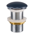COMAD CLICK-CLACK T201MNB-3 – Praustuvo ventilis CLICK-CLACK, Ø 7 cm, matinės tamsiai mėlynos spalvos