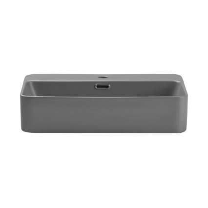 COMAD TRUST 2 MATT LIGHT GREY ( E-6282 ) - Pastatomas praustuvas TRUST 55x38 cm keramika/matinė pilka