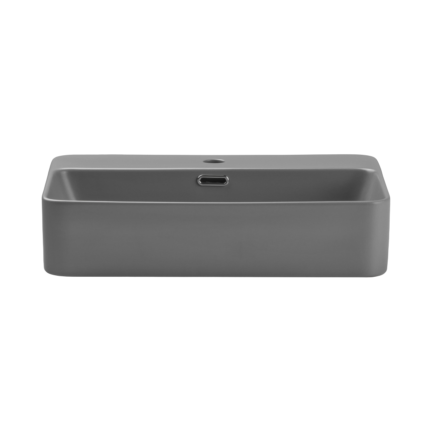 COMAD TRUST 2 MATT LIGHT GREY ( E-6282 ) - Pastatomas praustuvas TRUST 55x38 cm keramika/matinė pilka