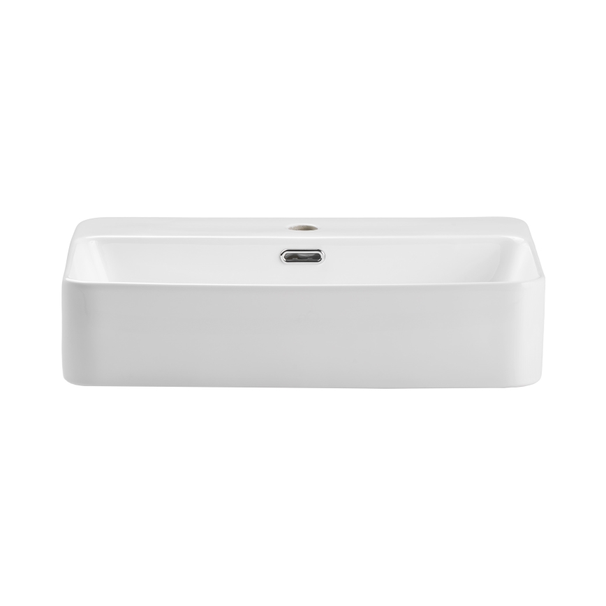 COMAD TRUST 2 WHITE ( E-6282 ) - Praustuvas ant stalviršio TRUST 55x38 cm keramika/blizgi balta