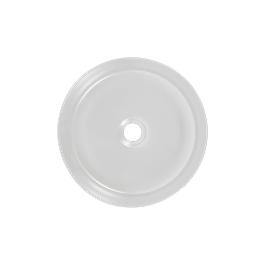 COMAD UM-6259 SIMPLE 8. - Pastatomas praustuvas SIMPLE diametras 36 cm keramika/matinė balta/matinė juoda