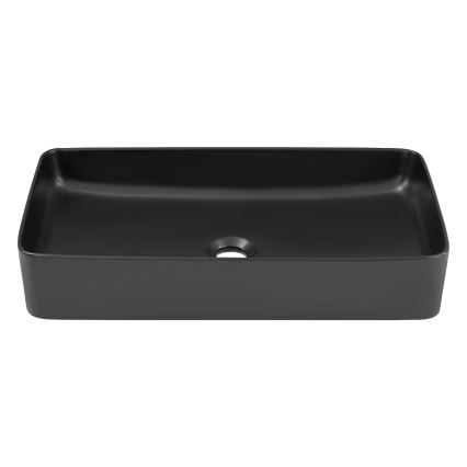 COMAD UM-6275 SLIM 60 BLACK DP - Pastatomas praustuvas SLIM 61x34 cm keramika/matinė juoda
