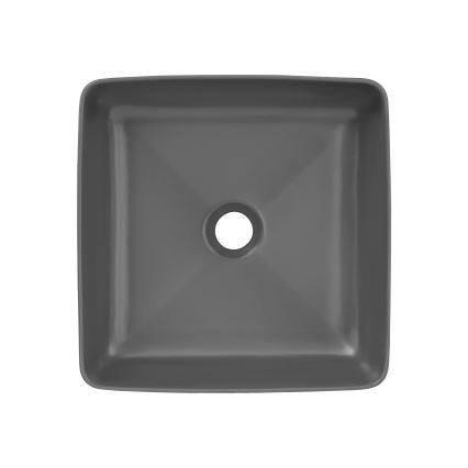 COMAD UM-6276 SLIM 40 GREY DP - Pastatomas praustuvas SLIM 37x37 cm keramika/matinė pilka