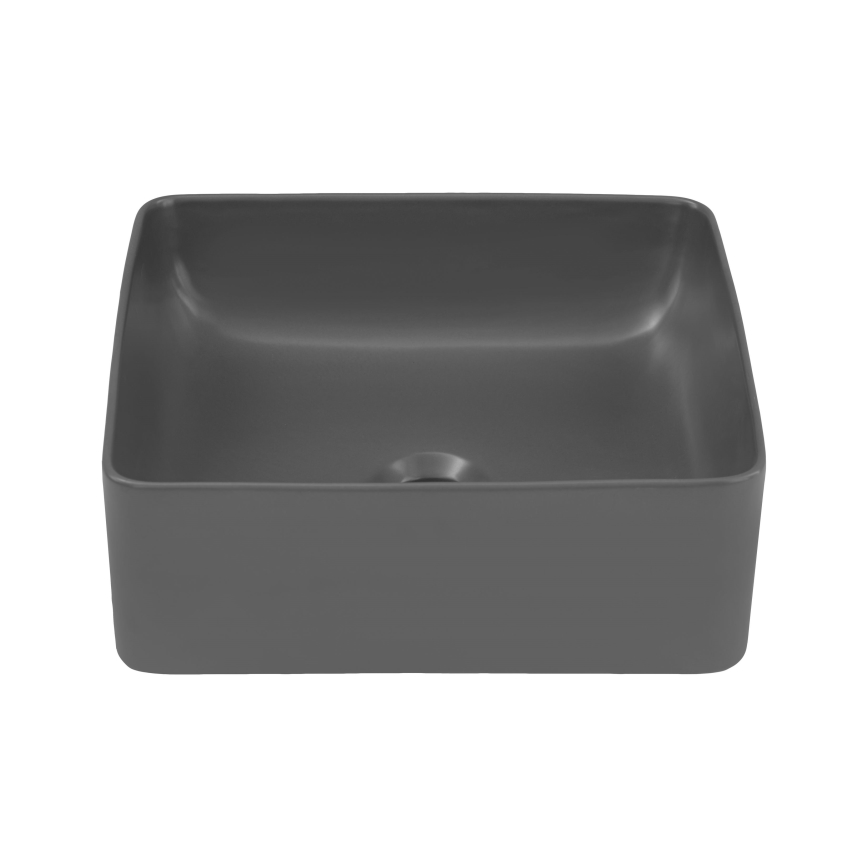 COMAD UM-6276 SLIM 40 GREY DP - Pastatomas praustuvas SLIM 37x37 cm keramika/matinė pilka
